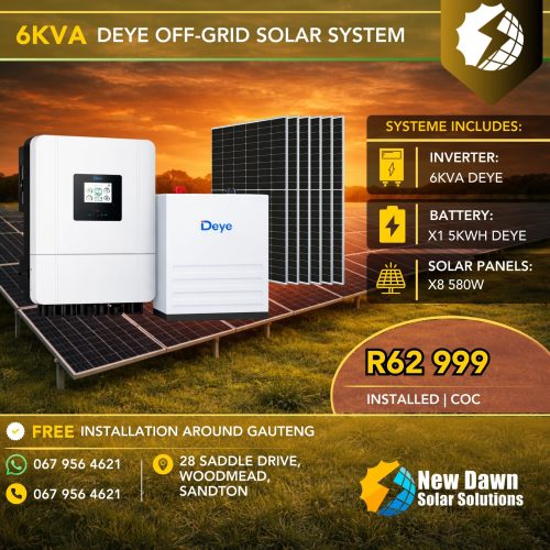 6KW DEYE OFF-GRID SOLAR SYSTEM