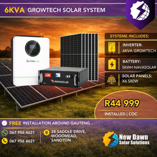 6 KW GROWTECH OFF-GRID SOLAR SYSTEM